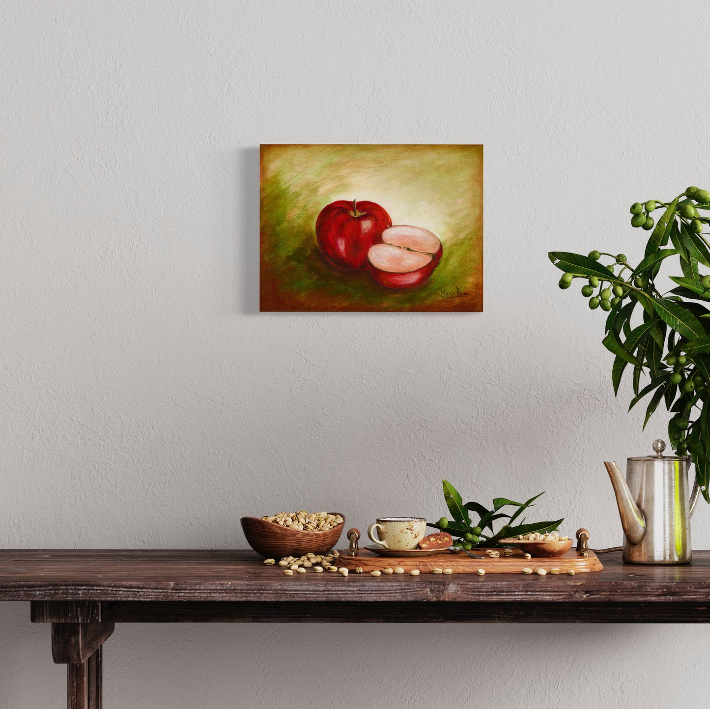 "An Apple and a half" Original Painting