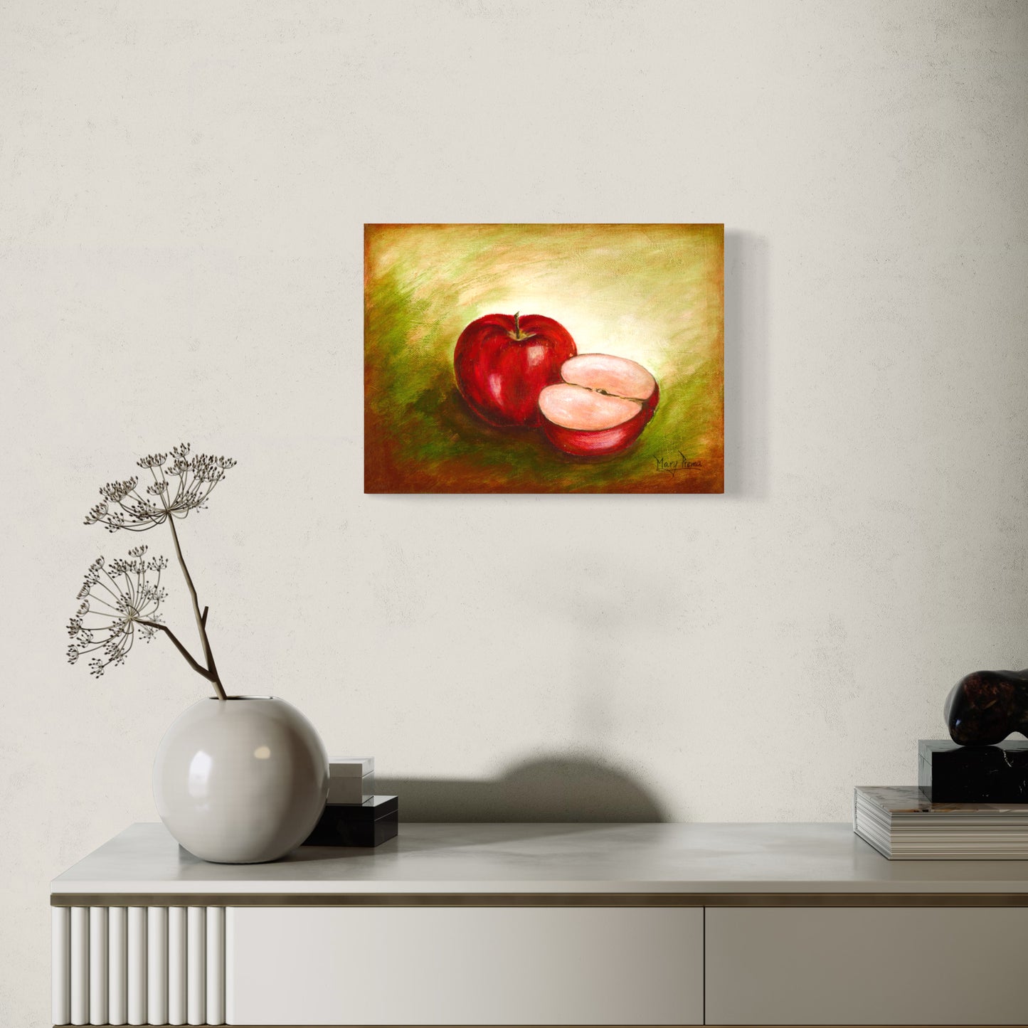 "An Apple and a half" Original Painting
