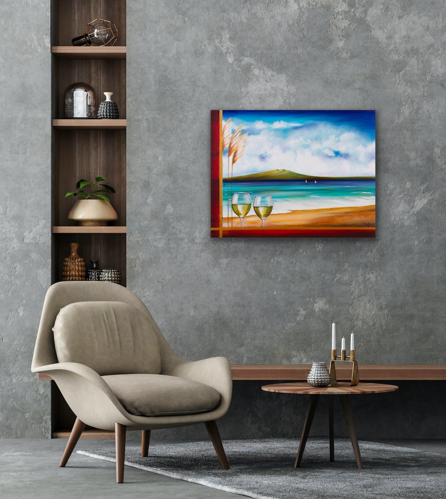 "Serene Sips" Original Painting