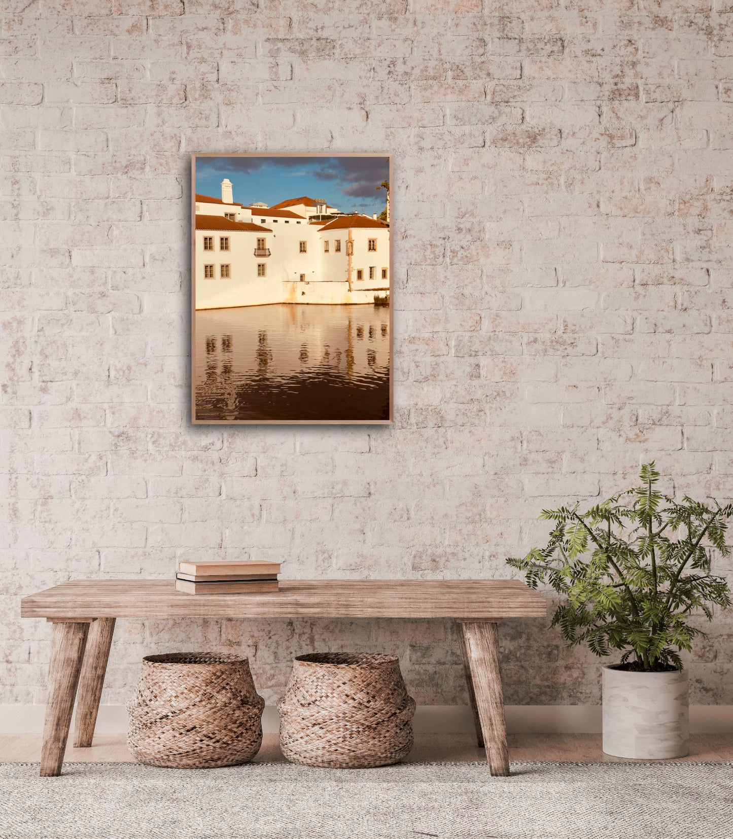 "The Red Roofed Vista" Fine Art Photography