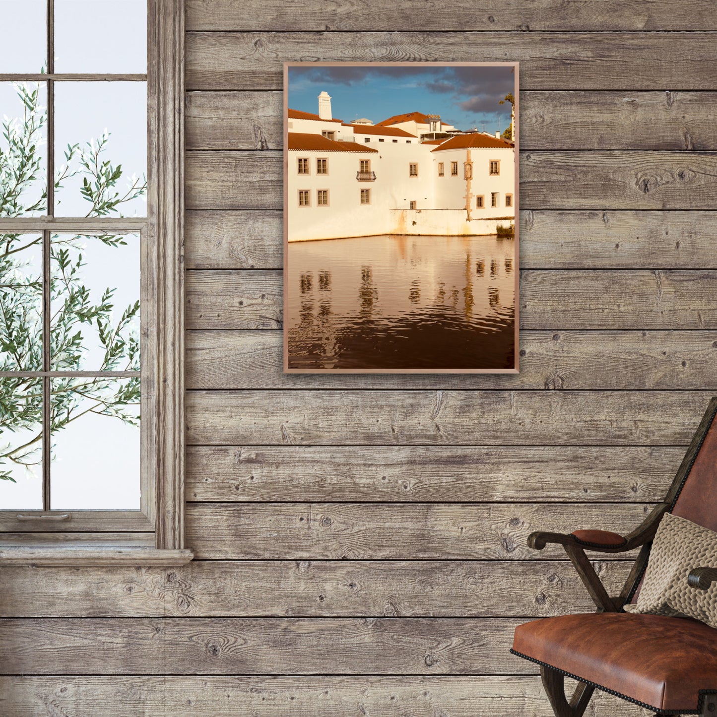"The Red Roofed Vista" Fine Art Photography