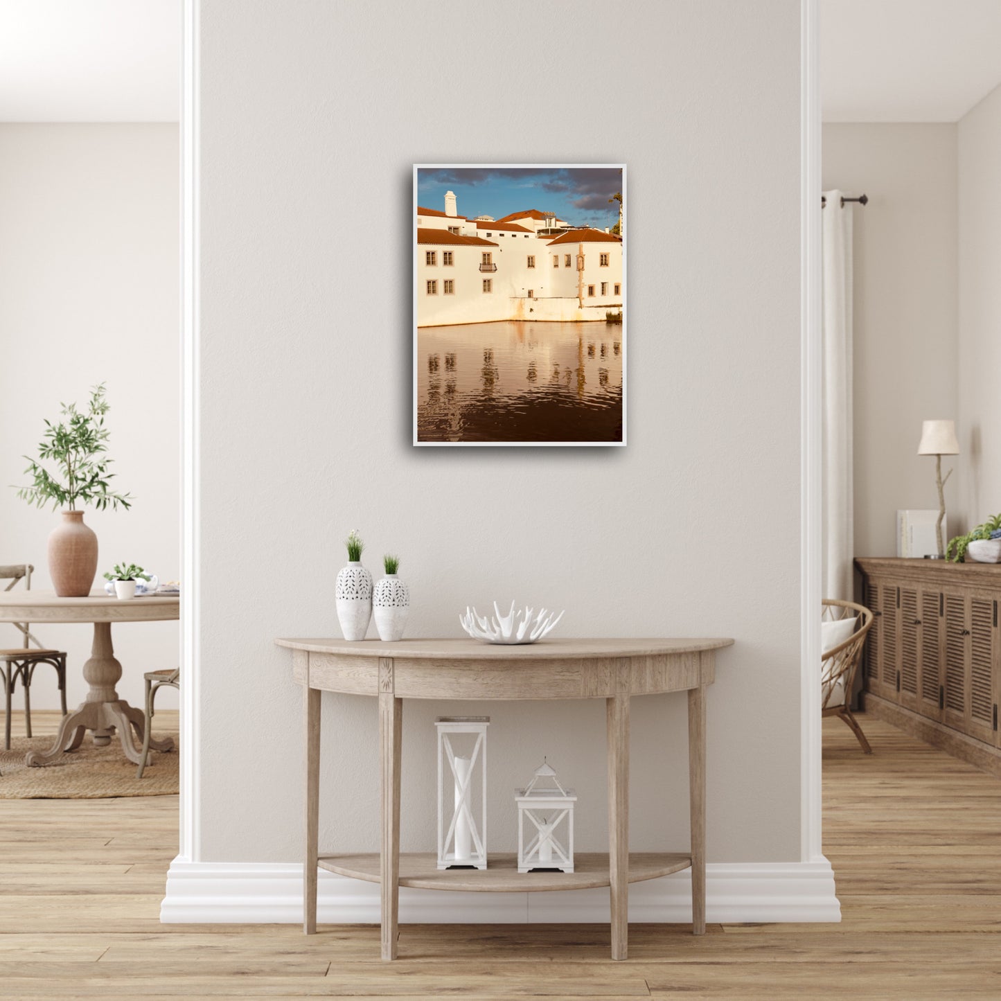 "The Red Roofed Vista" Fine Art Photography