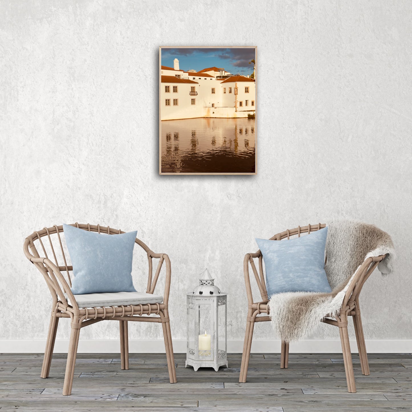 "The Red Roofed Vista" Fine Art Photography