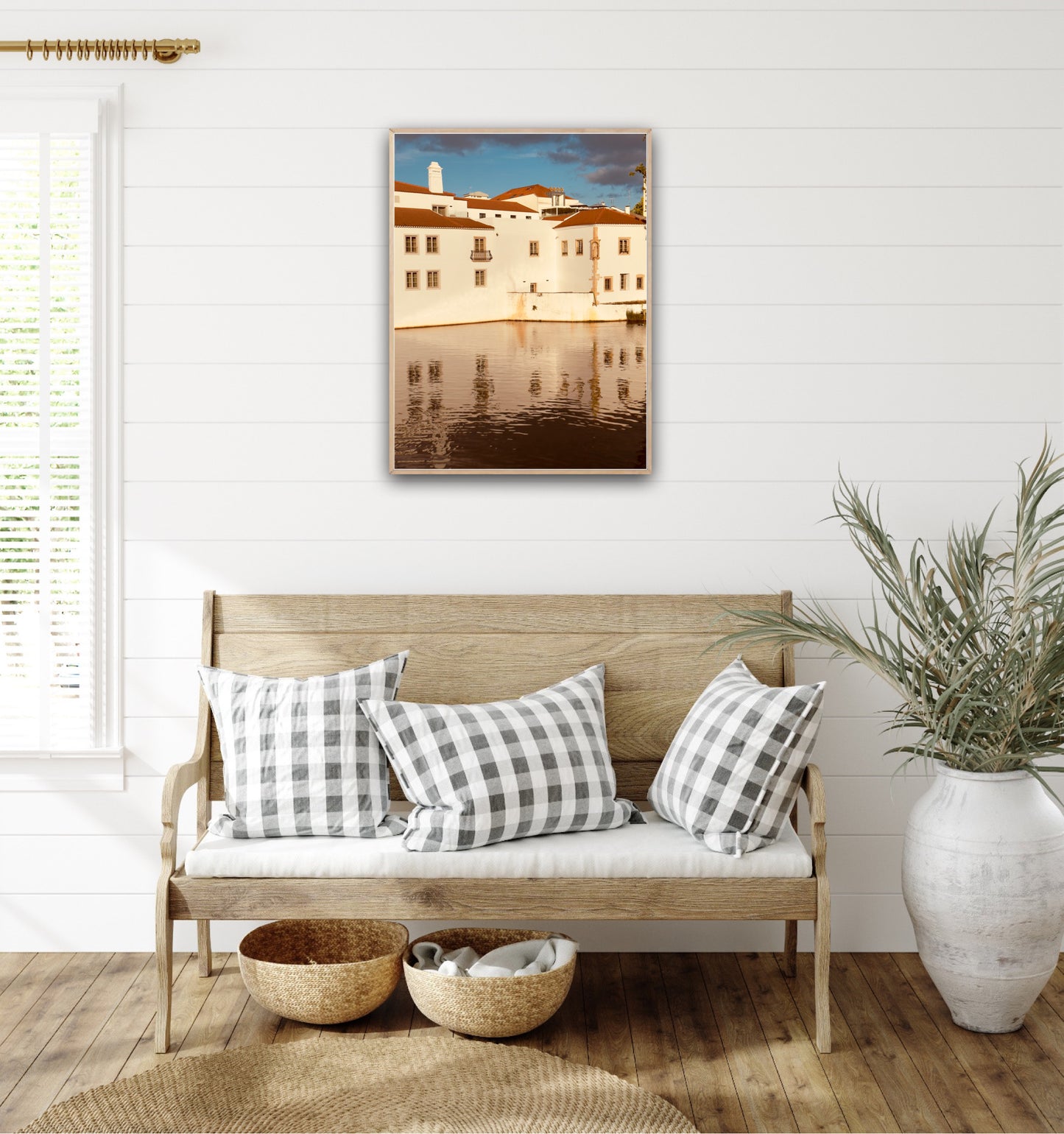 "The Red Roofed Vista" Fine Art Photography