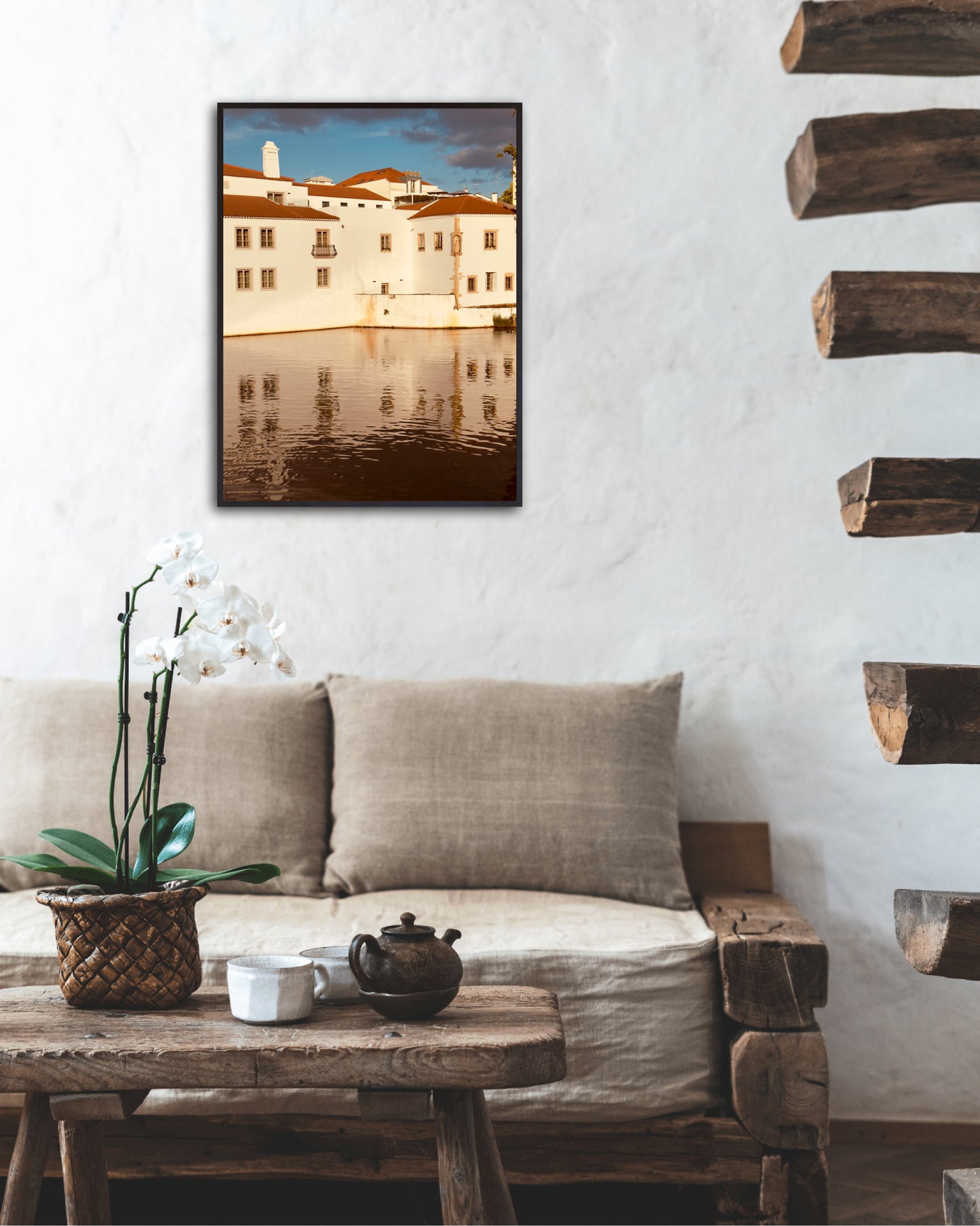 "The Red Roofed Vista" Fine Art Photography
