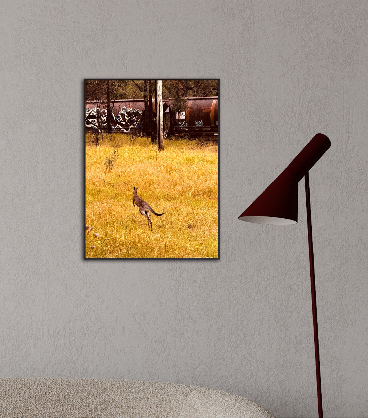 "Silent Tracks, Wild Steps: Kangaroo and the Forgotten Train" Fine Art Photography