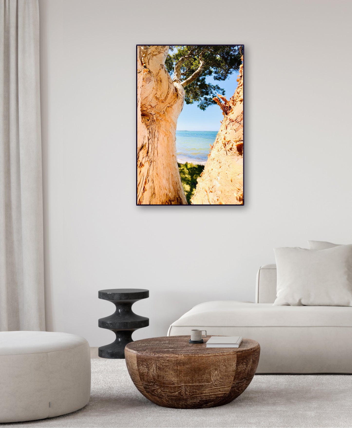 "Blue Waters Through the Bark" Fine Art Photography