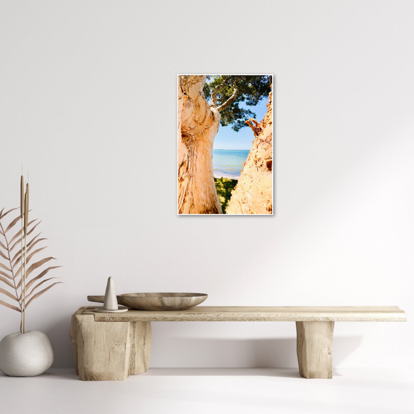 "Blue Waters Through the Bark" Fine Art Photography