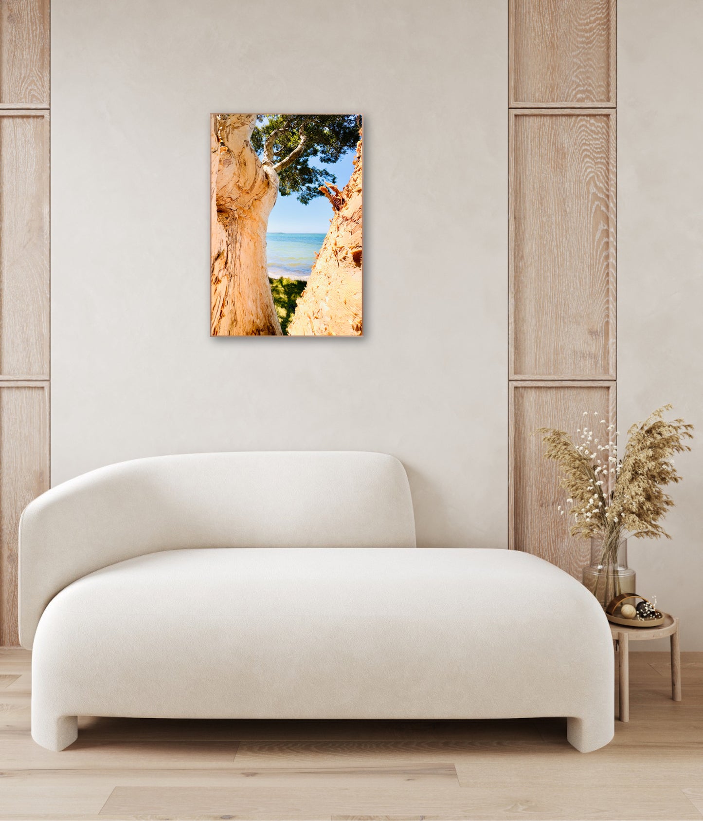 "Blue Waters Through the Bark" Fine Art Photography