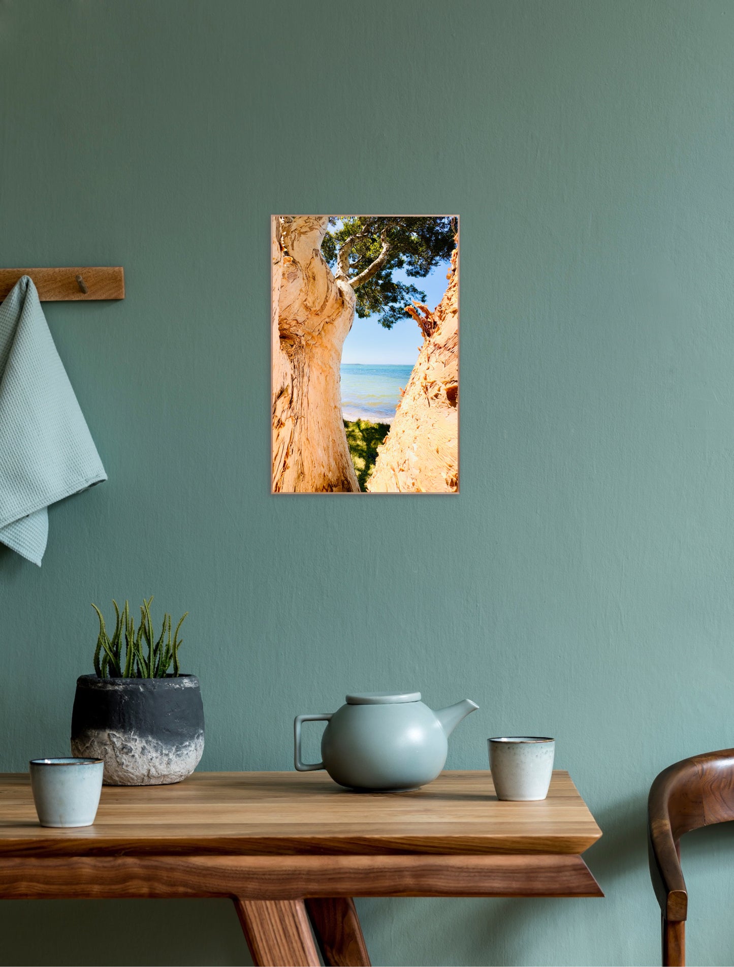 "Blue Waters Through the Bark" Fine Art Photography