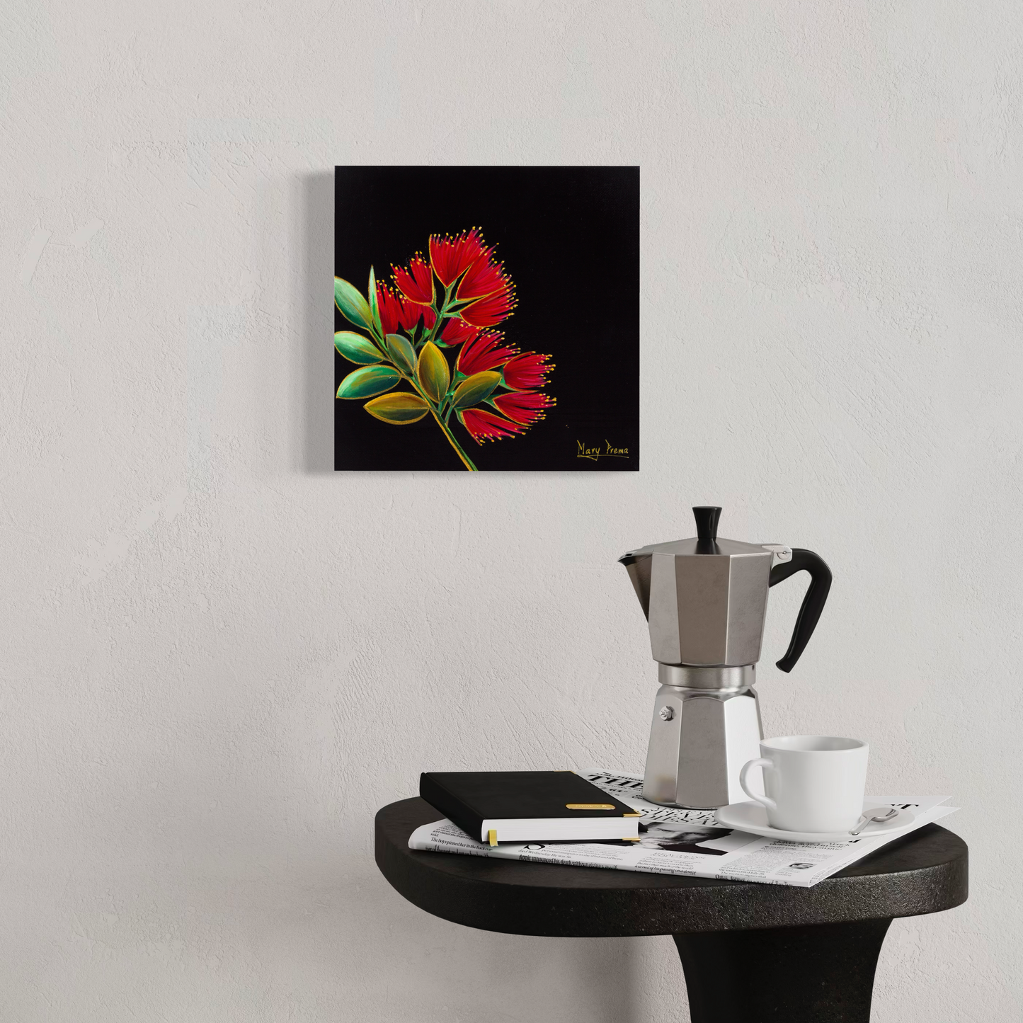 “Scarlet Bloom” Original Painting