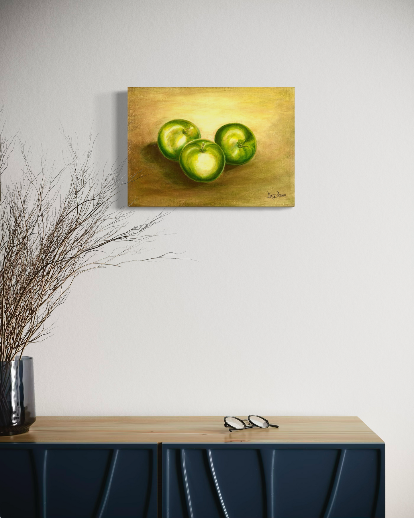 "A Study of Green Apples" Fine Art Print