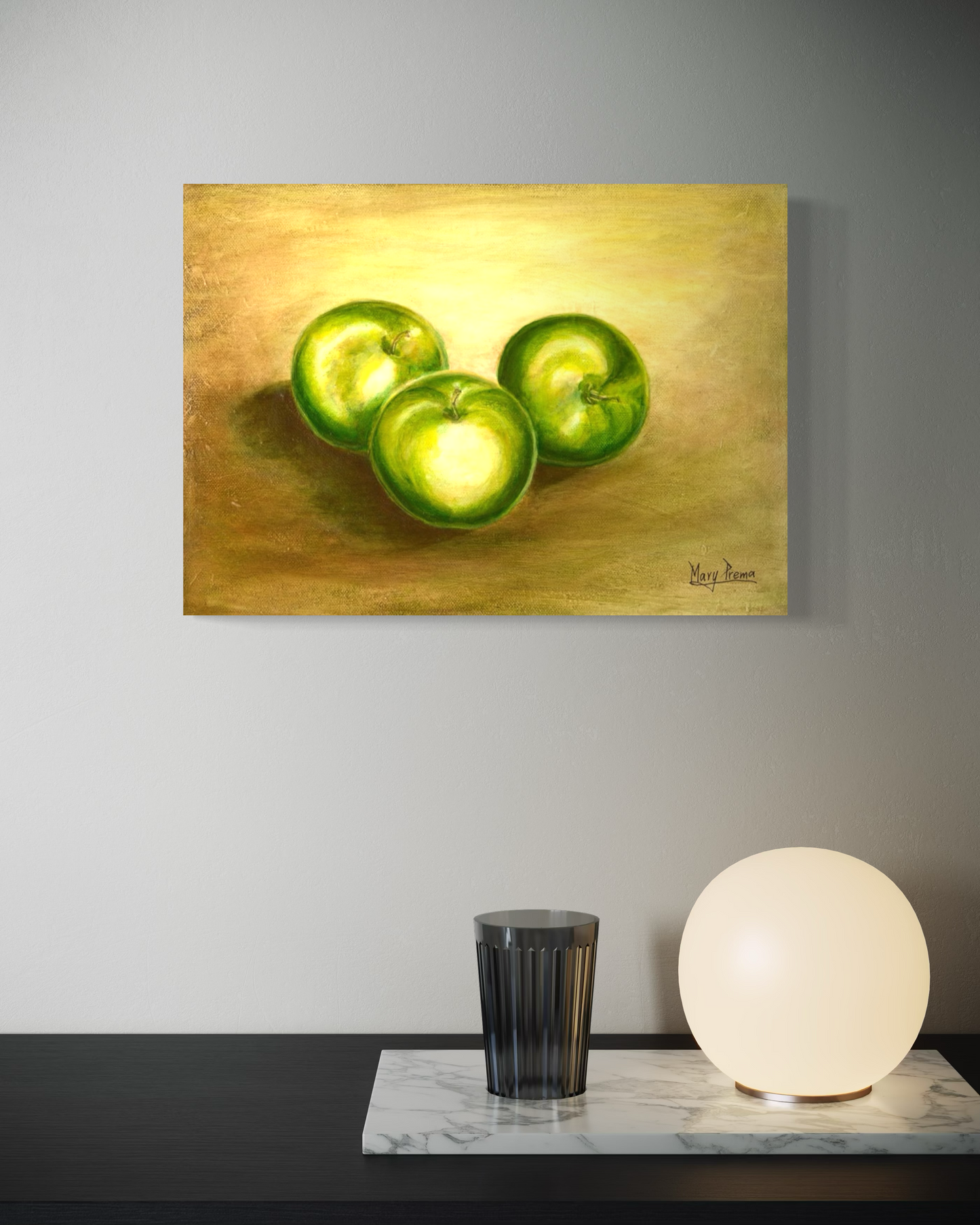 "A Study of Green Apples" Fine Art Print