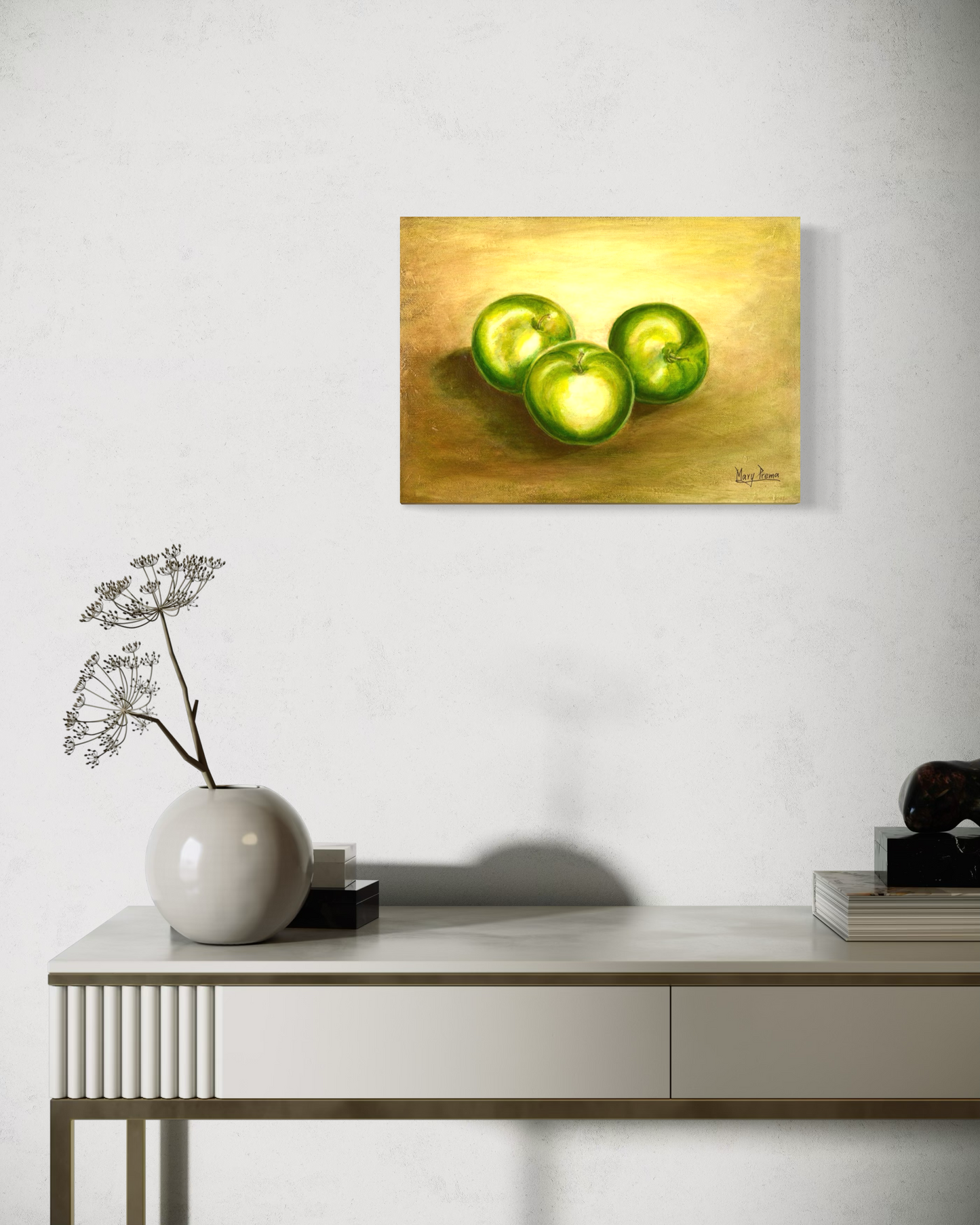 "A Study of Green Apples" Fine Art Print