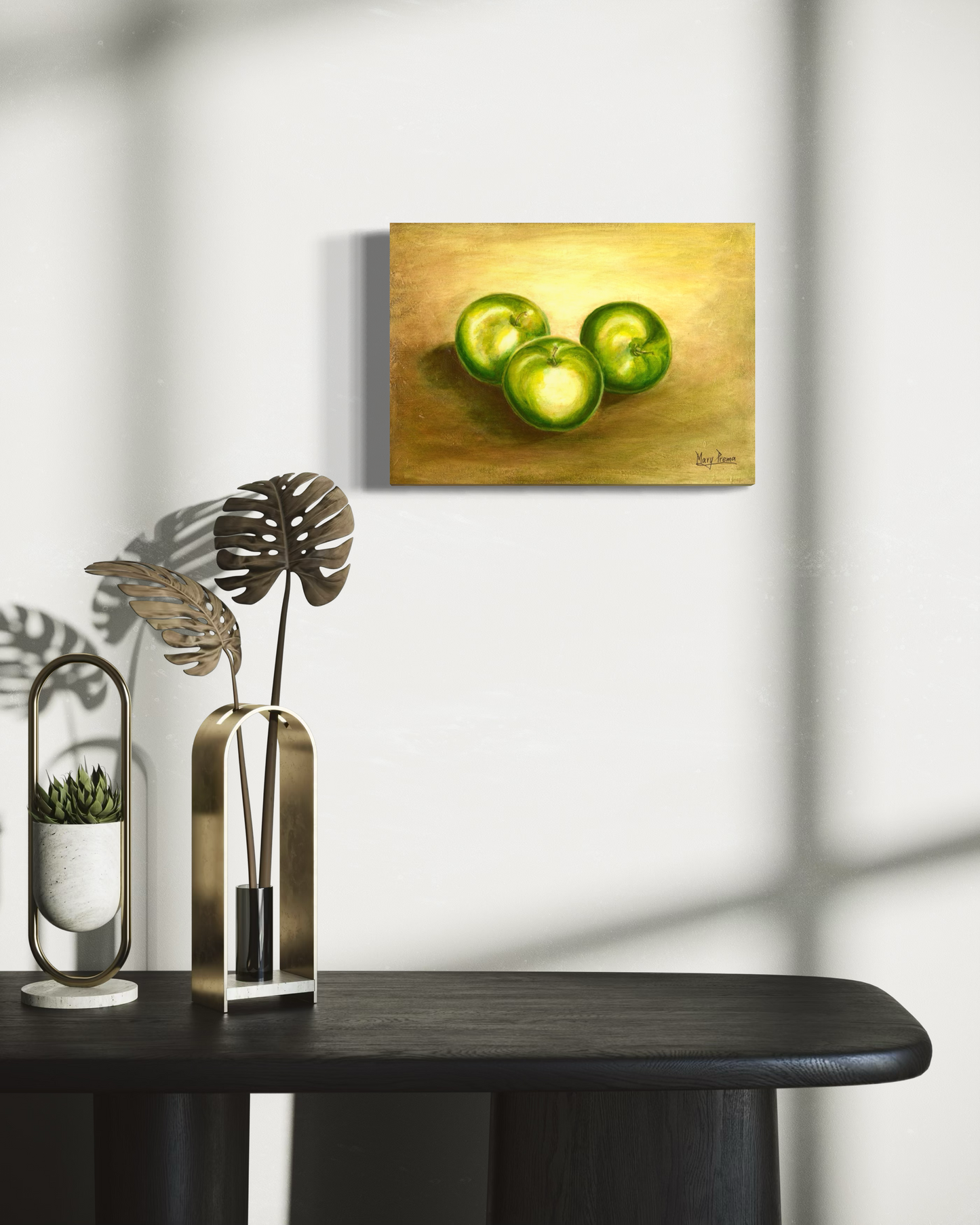 "A Study of Green Apples" Fine Art Print