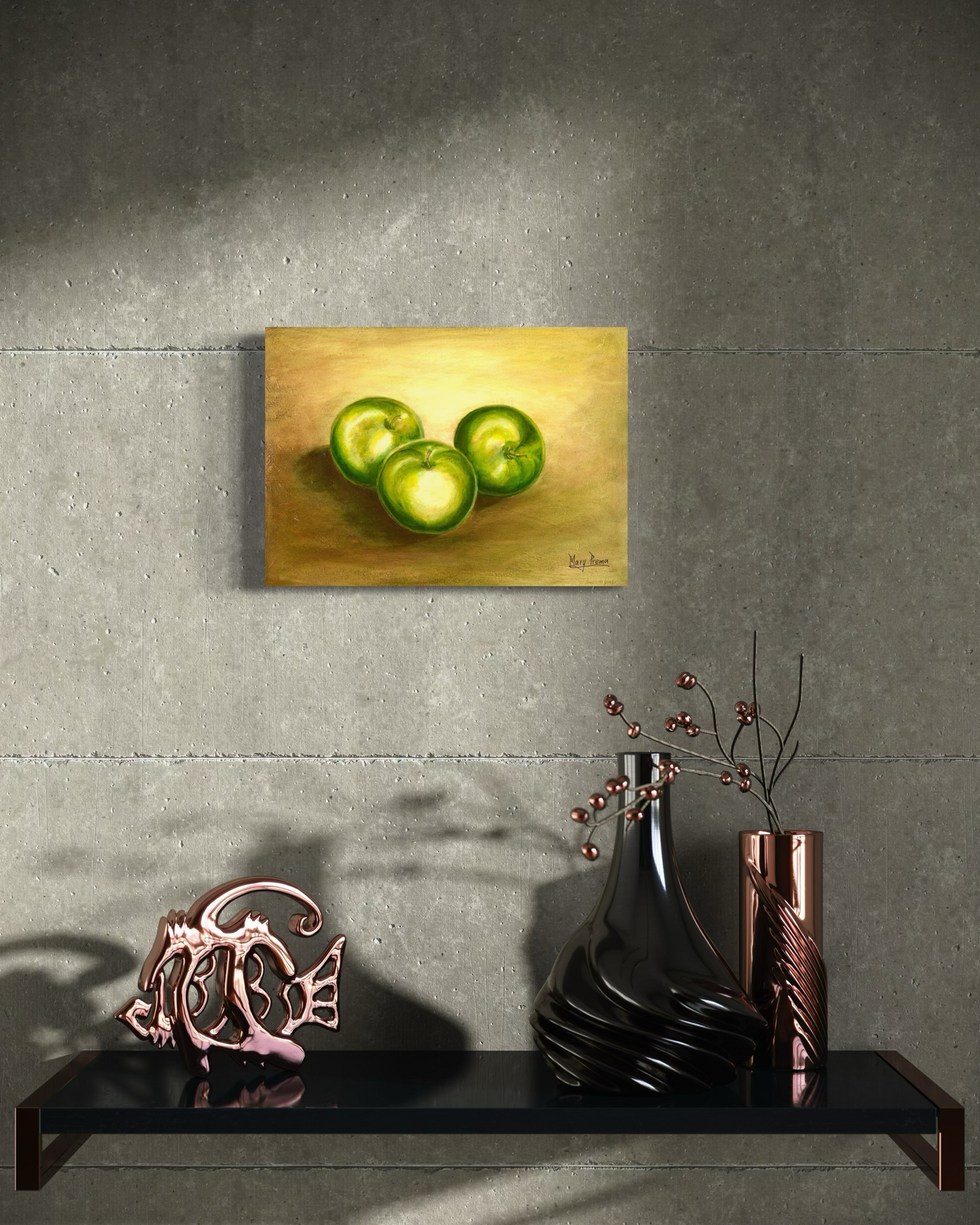 "A Study of Green Apples" Fine Art Print