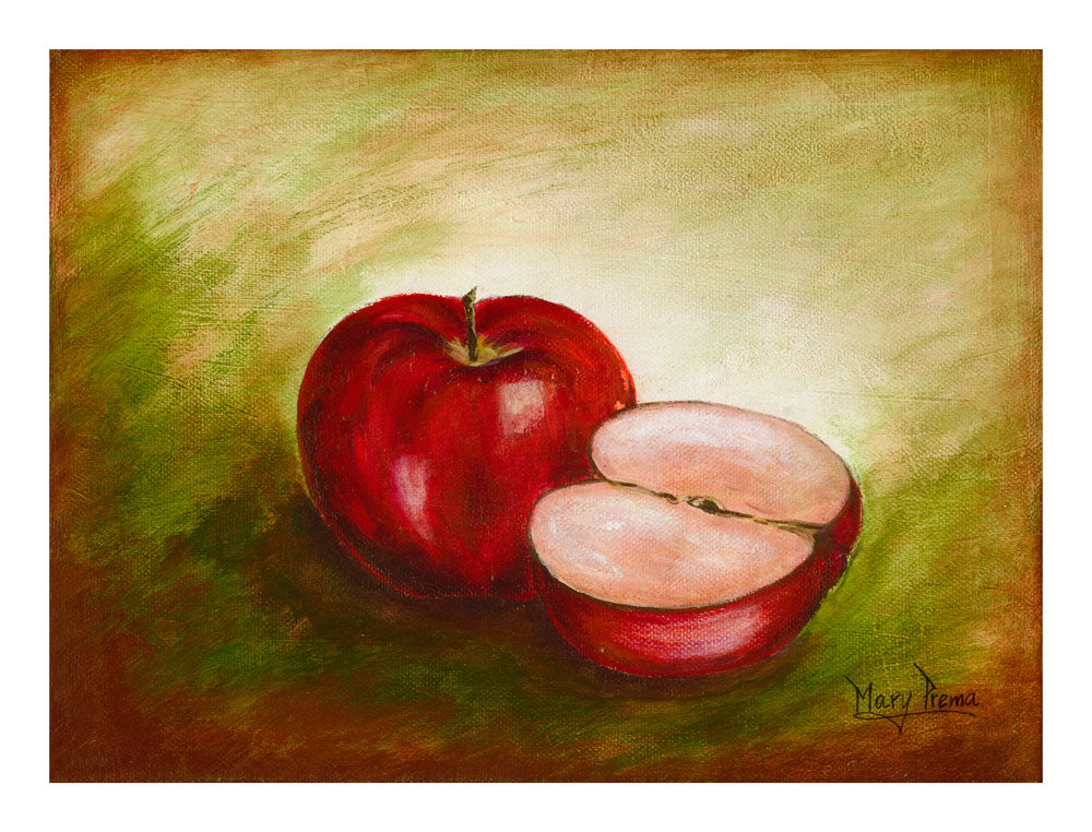 "An Apple and a half" Original Painting