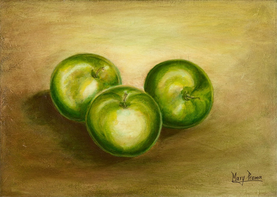 "A Study of Green Apples" Fine Art Print