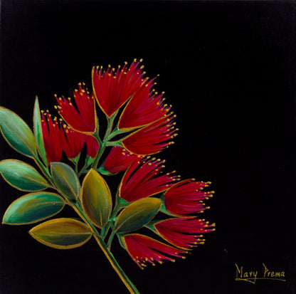“Scarlet Bloom” Original Painting