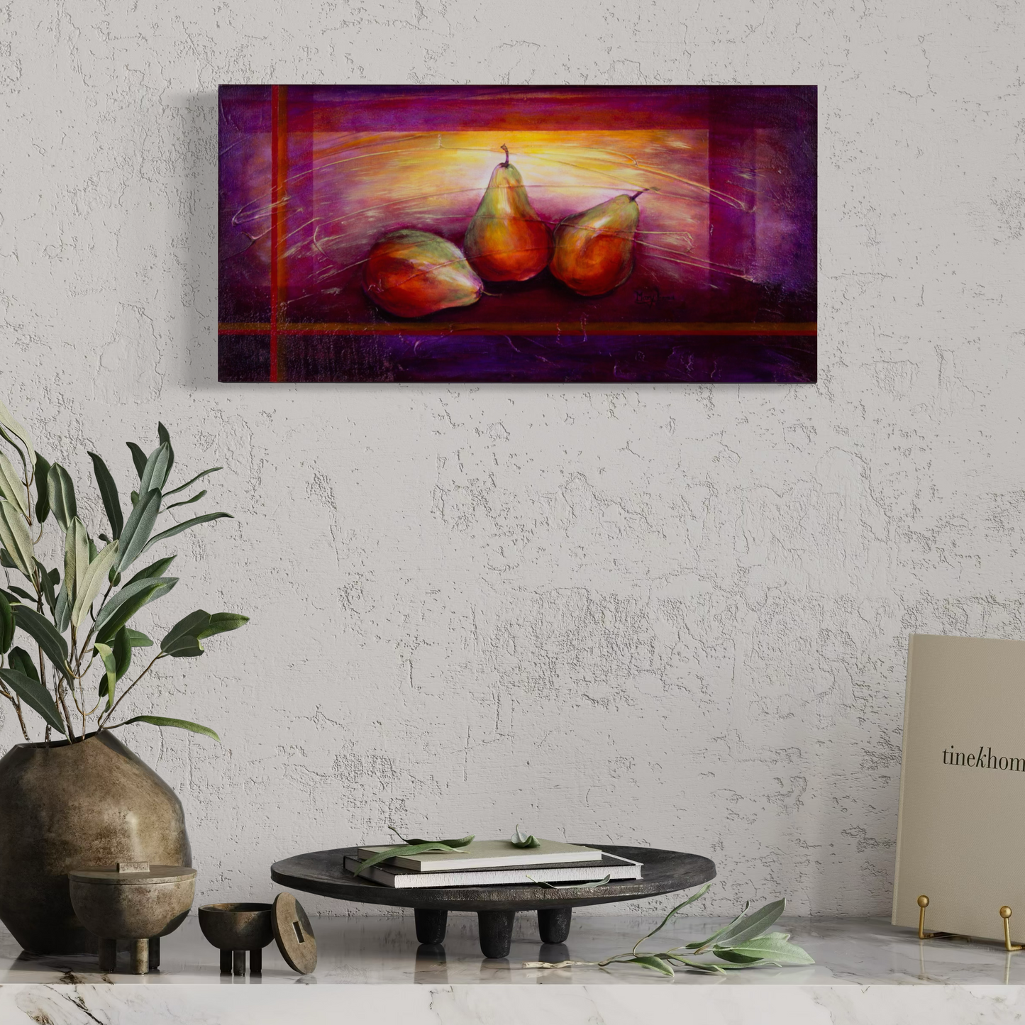 “Textured Pears” Original Painting