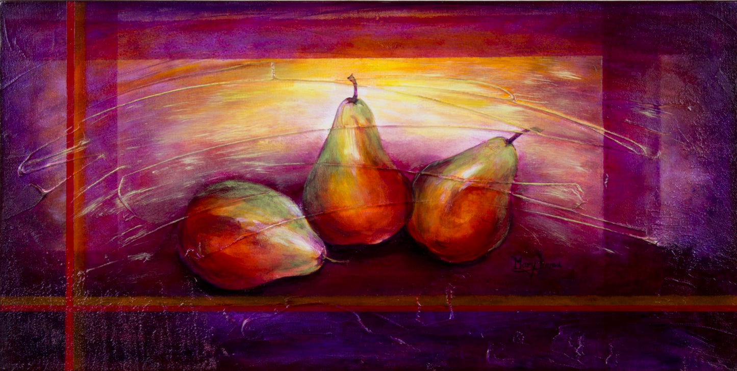 “Textured Pears” Original Painting